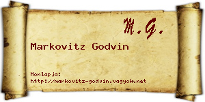 Markovitz Godvin névjegykártya
